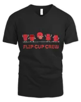 Flip Cup Crew Party Drinking Game Beer Pong Winner T-Shirt