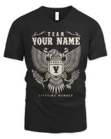 Team Your Name ! Lifetime member ! personalize your t-shirt