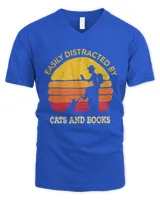 Cats And Books Cat and Book Shirt Gift Cats Lover Books Lover  masonschip