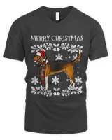 Merry Christmas Ornament American Foxhound Xmas Santa