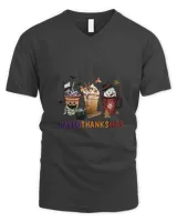 Happy Halloween shirt, Happy Hallothanksmas shirt, Christmas Coffee, Halloween Coffee, Fall Coffee (55)