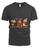 Happy Halloween shirt, Happy Hallothanksmas shirt, Christmas Coffee, Halloween Coffee, Fall Coffee (61)