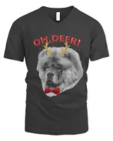 Oh Deer Chow chow Xmas Red Bowtie 37