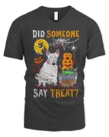 Bull Terrier Dog Halloween Did Someone Say Treat 194