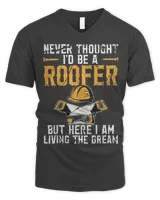 Roofer Funny Retro Roofing Roof Equipment Job Repair63