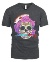 Skull Halloween Nurse Nursing Cute Shirt