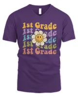 Retro Groovy 1st Grade Teacher Back To School First Grade