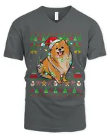 Pomeranian Dog Lover Xmas Santa Ugly Pomeranian Christmas 226