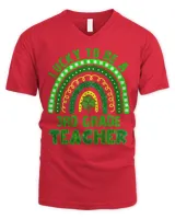 Lucky To Be A 3rd Grade Teacher Rainbow St Patricks Day T-Shirt