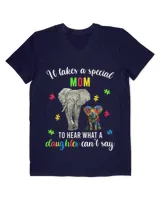 Autism Mom Elephant Shirts Autism Awareness Family Support T-shirt_design