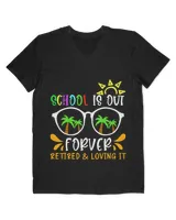 Cool Retired Teacher Retirement Party Teaching Retiree Heart Premium T-Shirt