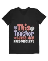 Funny this teacher loves her preschoolers valentines day Essential T-Shirt