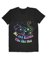 me and karma vibe like that lazy cat lover design