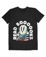 Funny Ghost Reading Books Teacher Halloween Librarian Boooks