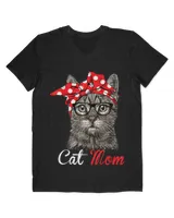 Funny Cat Mom Shirt for Cat Lovers-Mothers Day Gift QTCAT170123A11