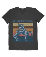 Wrestling Murder Yoga Funny Gift