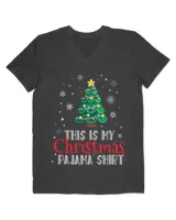 This is My Christmas Pajama Shirt Funny Xmas Christmas Tree