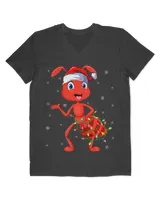 Ant Insects Xmas Lighting Matching Santa Hat Ant Christmas