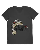 Merry Christmas Teacher Leopard Cheetah Print Buffalo Plaid