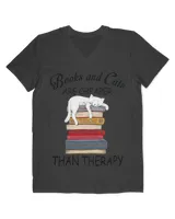 Books And Cats Are Cheaper Than Therapy QTCAT191222A6