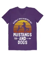 Easily Distracted by Mustangs and Dogs Funny Dog Lover