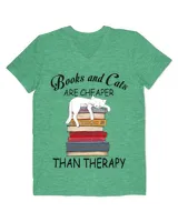 Books And Cats Are Cheaper Than Therapy QTCAT191222A6