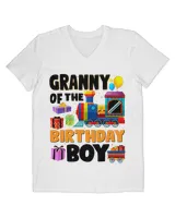 Womens Grandma Of The Birthday Boy Trains Birthday Party