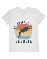 St simons island georgia vacation dolphin sunset 22
