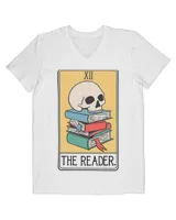 Retro Skull Books The Reader Tarot Card Book Lover Halloween