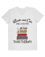 Books And Cats Are Cheaper Than Therapy QTCAT191222A6