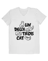 Cat Vintage Cat Lover Funny Kitten French Un Deux Trois Cat HOC200423A2