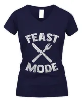 Thanksgiving Feast Mode Ready To Dig In Distressed T-Shirt