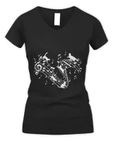 Cute Cat Lover Kitty Playing Music Note Clef Musician Music