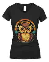 Owl with Headphones For Musicians and Bird Watchers 2