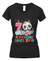 7 Year Old Awesome since 2016 Panda 7th Birthday Boys Girls