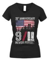 9-11 20th Anniversary Patriot Day Never Forget T-Shirt