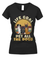 Life Goal Pet All The Dogs Funny Dog Lover Animal Dogs