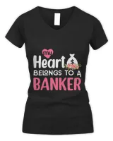 Banker Gifts Womens Funny Banker Wife Shirt Banking Spouse Couple Tee
