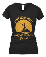 Can't Work Today, My Arm is in a Cast, Men's Fishing T shirt, Funny Fishing Shirt, Fishing Graphic Tee, Fisherman Gifts, Present For fisherman