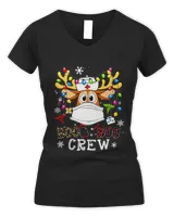 Christmas Boo Boo Crew Reindeer Nurses Leopard Plaid Red Xmas T-Shirt