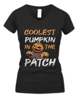 Coolest Pumpkin In The Patch Funny Cute Halloween T-Shirt