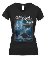 At My Darkest God Is My Light Motivational and Inspirational Christian Shirt, Religious Shirt, Jesus shirt, Christian Gift