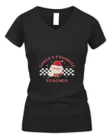 Santas Favorite Teacher Cute Santa Funny Christmas Holiday228