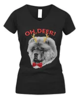 Oh Deer Chow chow Xmas Red Bowtie 37