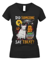 Bull Terrier Dog Halloween Did Someone Say Treat 194