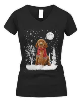 Vizsla Under Moonlight Snow Christmas Pajama 280