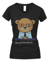 In Otter News Awesome Otter Lovers Funny News Reporter Otter