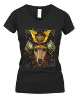 Japan Samurai Greyhound Dog Lover Japanese Warrior Bushido T-Shirt