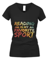 Reading Is My Favorite Sport Vintage Retro Book Lover