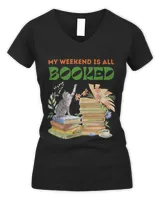 My Weekend is Booked funny reader cosy cat coffee tea plant